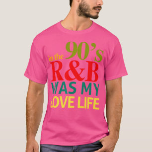 Camiseta Música Rb De 90 Para Hombres Chica Rnb Rhythm