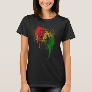 Camiseta Música Reggae León Rasta Jamaicano Rastafariano