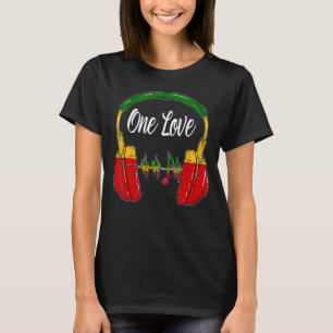Camiseta Música Reggae Música Rasta Jamaica One Lov