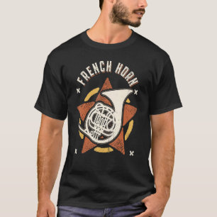 Camiseta Música Retro Clásica del Cuerno de Francia