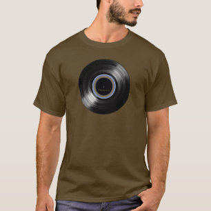 Camiseta música retro de vinilo