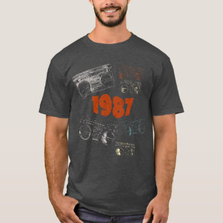 Camiseta Música retro en 1987