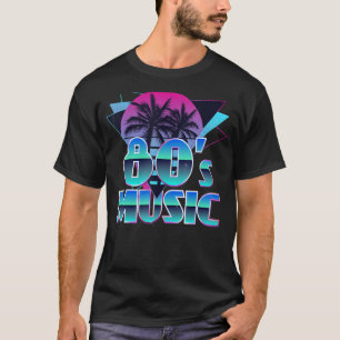 Camiseta Música retro vintage de los años 80 estilo Styl de