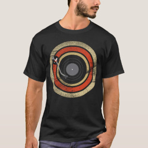 Camiseta Música retro vintage de vinilo girable 2