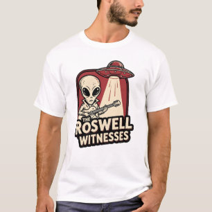 Camiseta Música Rock OVNI Banda Guitarrista Alienigena