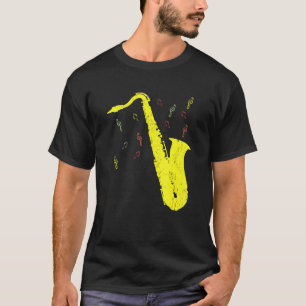 Camiseta Música saxofonista