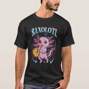 Camiseta Música saxofonista Axolotl Saxolotl