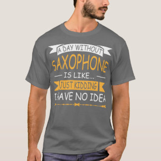 CAMISETA MÚSICA SAXOPHONE ALTO SAX TENOR SAX JAZZ 