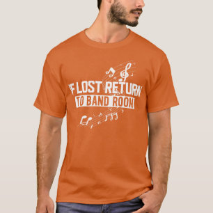 Camiseta Música Si se pierde, regrese a la habitación w