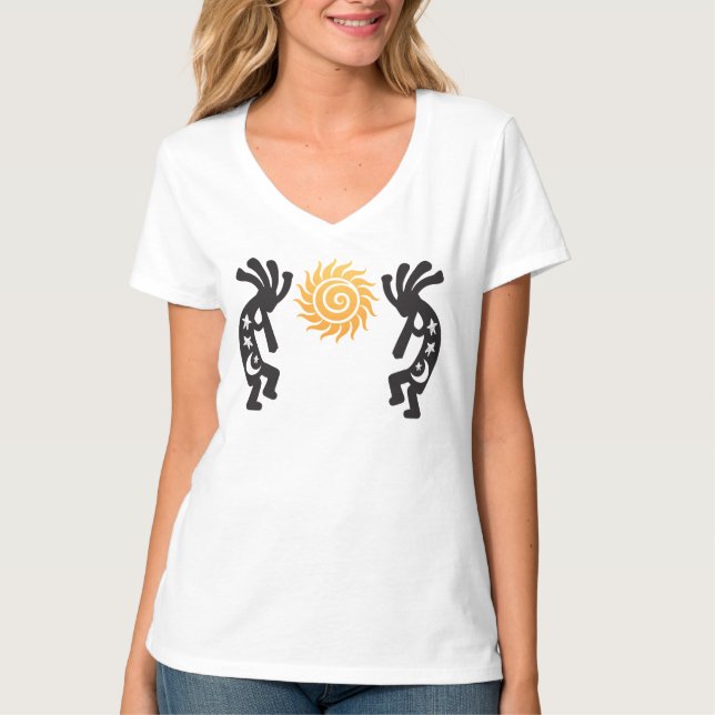 Camiseta Música Sun Kokopelli Native American (Anverso)