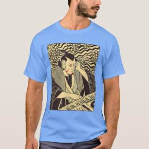 Camiseta Música Synthechno Samurái divertido amigos sinteti