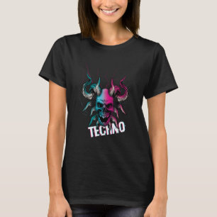 Camiseta Música Tekno Rave Hueso de Diablo Hard Techno Rave