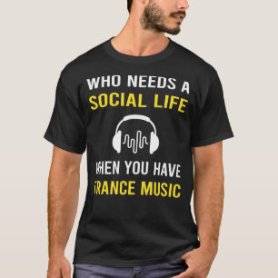 Camiseta Música Trance de Vida Social