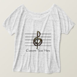 Camiseta Música Treble Clef Heart and Staff