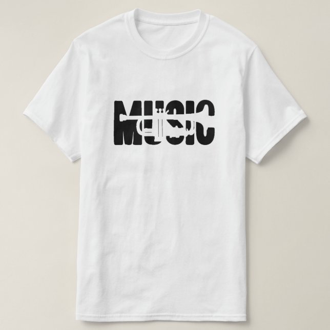 CAMISETA MÚSICA (TROMPETA) (Diseño del anverso)