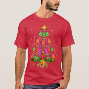 Camiseta Música Ukulele Uke Mele Kalikimaka Árbol de Navida