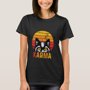 Camiseta Música veraniega de gato vintage karma
