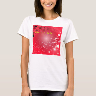 Camiseta música = vida