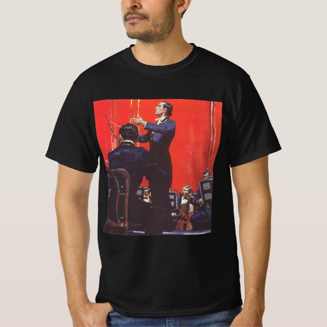 Camiseta Música vintage, orquesta (Anverso)