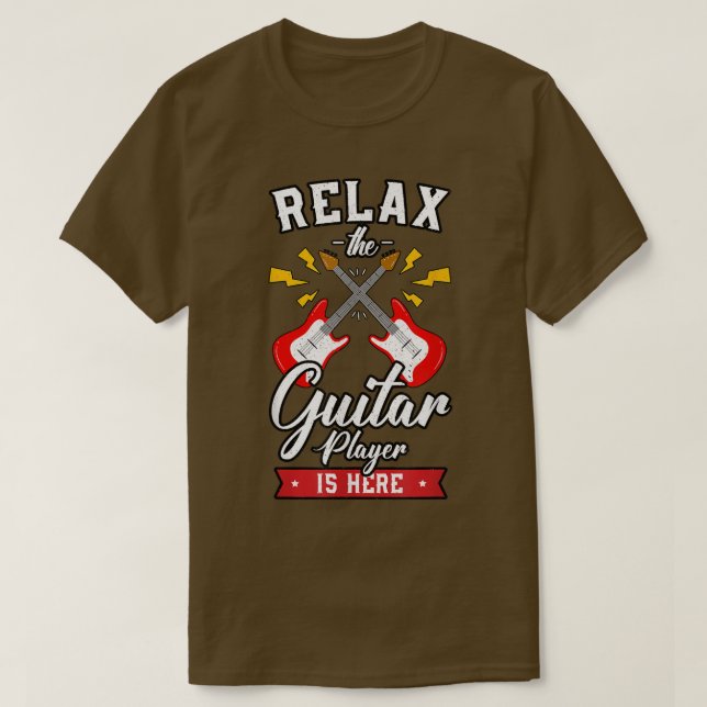 Camiseta Música Vintage Relajante Guitarrista Instrumento d (Diseño del anverso)