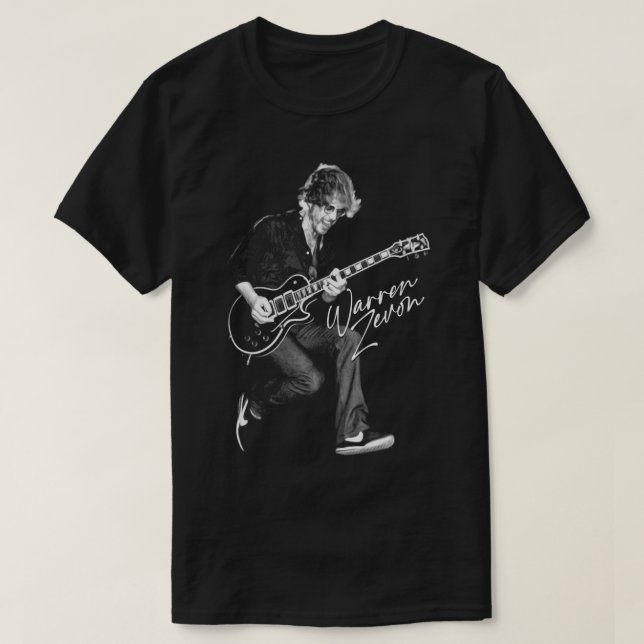 Camiseta Música Vintage Warren Art Zevon Gráficos divertido (Diseño del anverso)