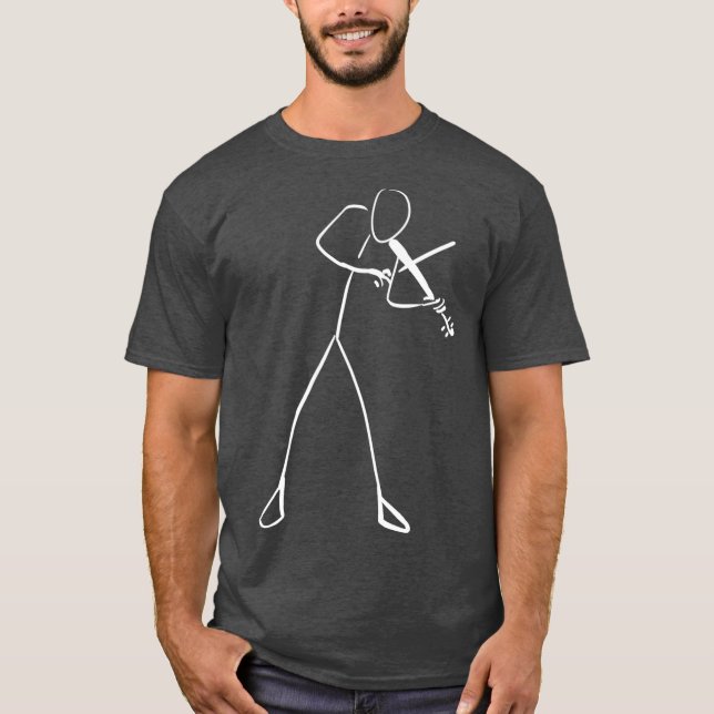 Camiseta Música Violin Player Música Minimalista Violin (Anverso)