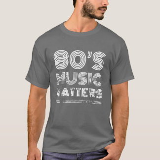 Camiseta Música y amigo de los años 80