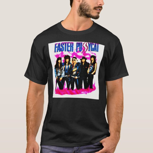 Camiseta MÚSICA Y MÚSICA DE BANDA DE PUSSYCAT MÁS RÁPIDA;&x (Anverso)