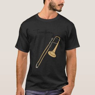 Camiseta Músicaenimpresión Línea de Trombón Músicos Banda O