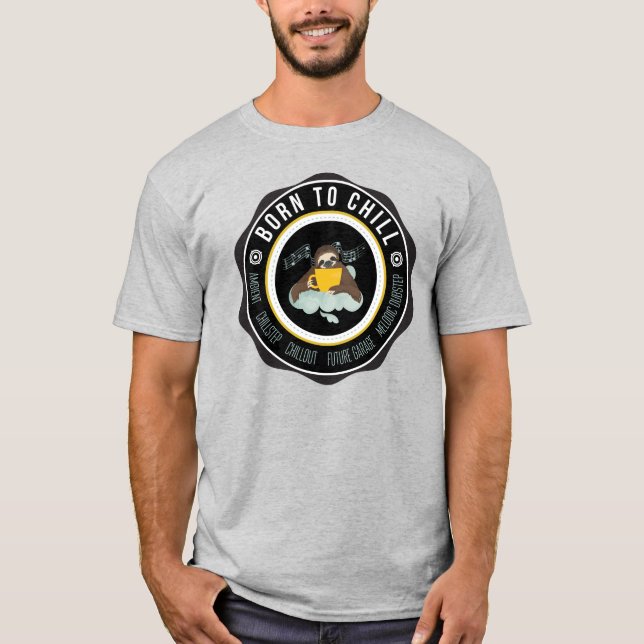 Camiseta musical Chill Sloth (Anverso)