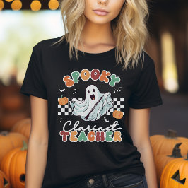 Camiseta musical Clarinet de Halloween Spooky