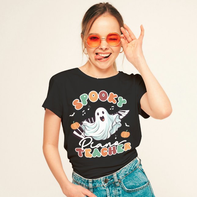 Camiseta musical de Piano Teacher de Halloween (Subido por el creador)