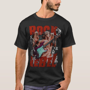 Camiseta musical de rock gótico Rock Rebel Angel
