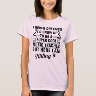 Camiseta musical divertida para mujeres