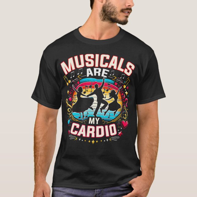 Camiseta Musical Es Mi Cardio Actores Musicales (Anverso)