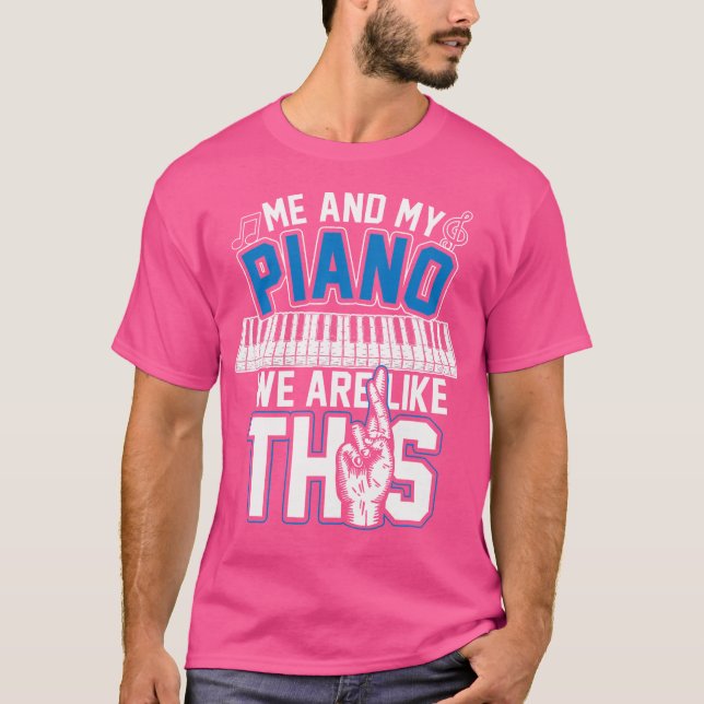 Camiseta Musical Instrument Music Gifts Pianist Piano (Anverso)