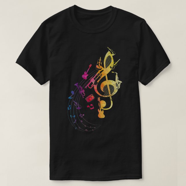 Camiseta Musical Instruments Composer Music Note Musician T (Diseño del anverso)