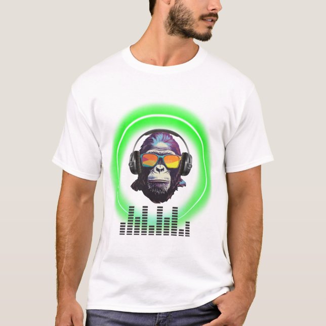 Camiseta Musical monkey T-Shirt  (Anverso)
