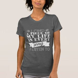 Camiseta musical para las damas estilo grunge