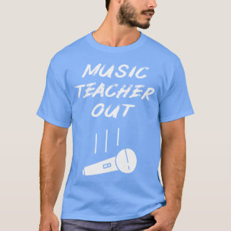 Camiseta Musiceacher retirado gota de micrófono vinita de f