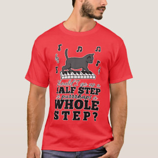 Camiseta Musicheory Cat Pun retro