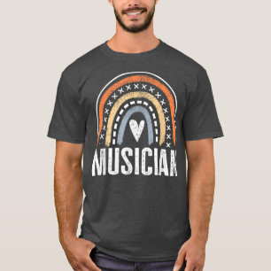 Camiseta Musician Gifts For Women Funny Rainbow DJ Music Lo