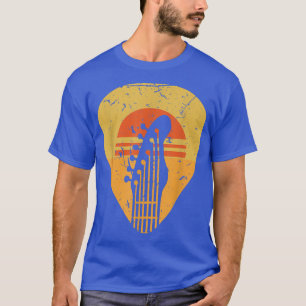 Camiseta Musician Guitar Lover Guitarist Retro Sunset Guita