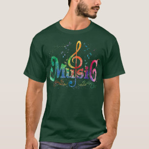 Camiseta Musician Musical Instrument Music Notes Treble Cl