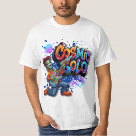Camiseta Músico Alien Guitarra Solo Cósmico Arte Espacial