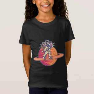 Camiseta Músico Astronauta Divertido