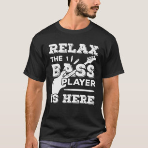 Camiseta Músico Bass Player Guitar Battend Gift