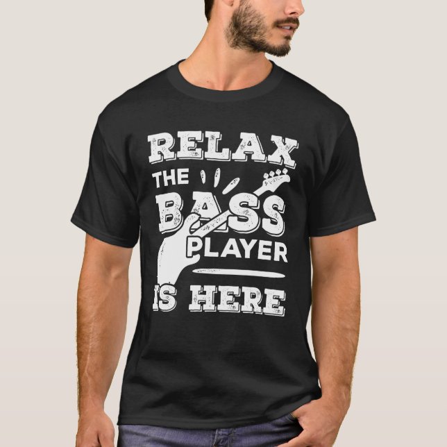Camiseta Músico Bass Player Guitar Battend Gift (Anverso)