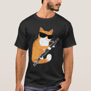 Camiseta Músico Bassón de gafas de sol de gato