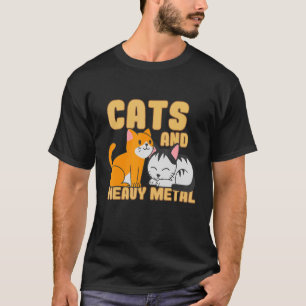 Camiseta Músico Cat Instrumentalist Musical Heavy Rock Mu